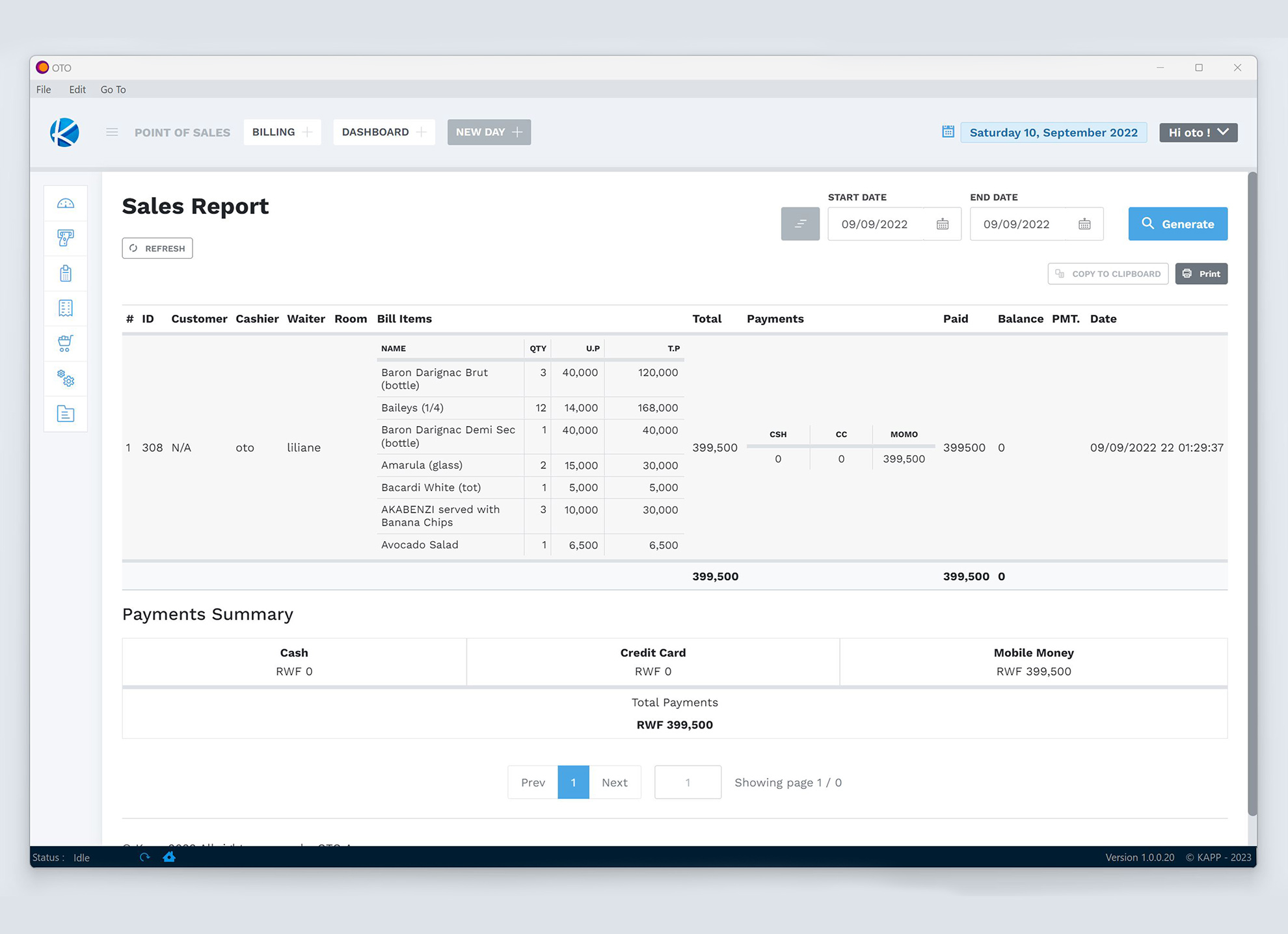 POS Report